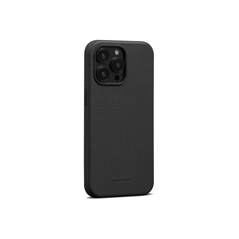 Woolnut Leather Case for iPhone 15 Pro Max - Black - iSTYLE BG