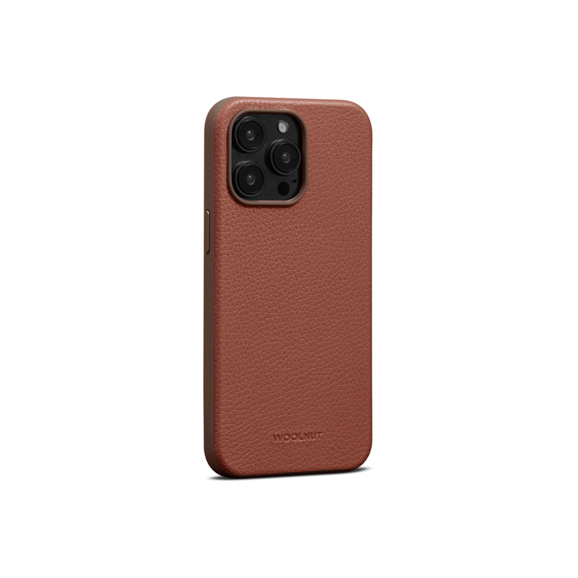 Woolnut Leather Case for iPhone 15 Pro Max - Cognac - iSTYLE BG