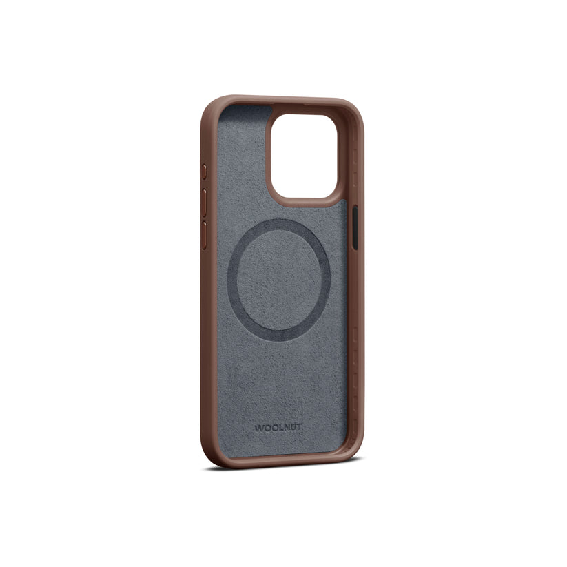 Woolnut Leather Case for iPhone 15 Pro Max - Cognac - iSTYLE BG