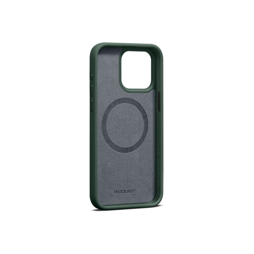 Woolnut Leather Case for iPhone 15 Pro Max - Green - iSTYLE BG