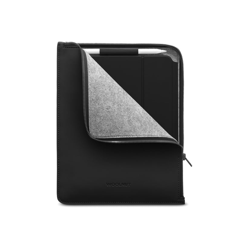 Woolnut Matte PU Folio for 11-inch iPad Pro & Air - Black - iSTYLE BG
