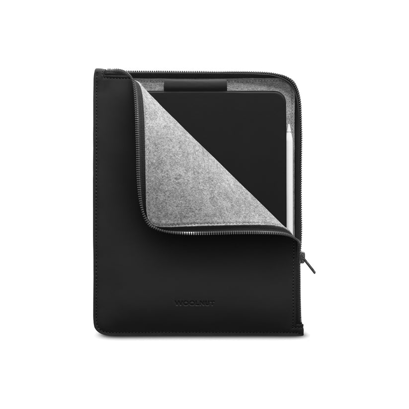 Woolnut Matte PU Folio for 11-inch iPad Pro & Air - Black - iSTYLE BG