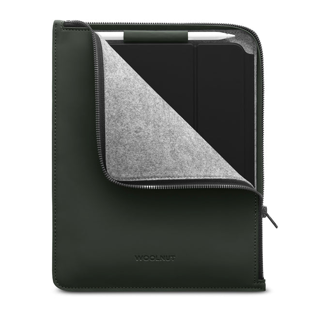 Woolnut Matte PU Folio for 11-inch iPad Pro & Air - Green - iSTYLE BG
