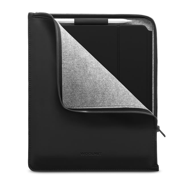 Woolnut Matte PU Folio for 12.9-inch iPad Pro - Black - iSTYLE BG