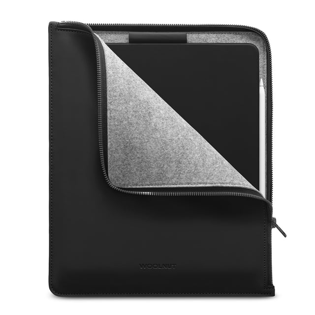 Woolnut Matte PU Folio for 12.9-inch iPad Pro - Black - iSTYLE BG