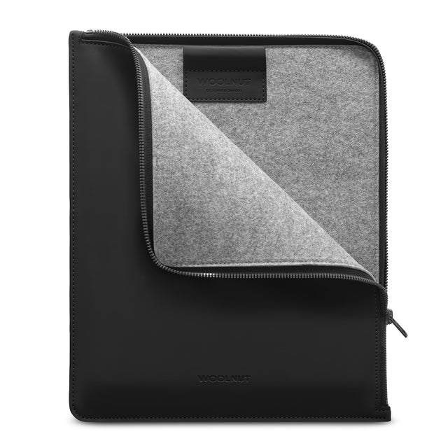Woolnut Matte PU Folio for 12.9-inch iPad Pro - Black - iSTYLE BG