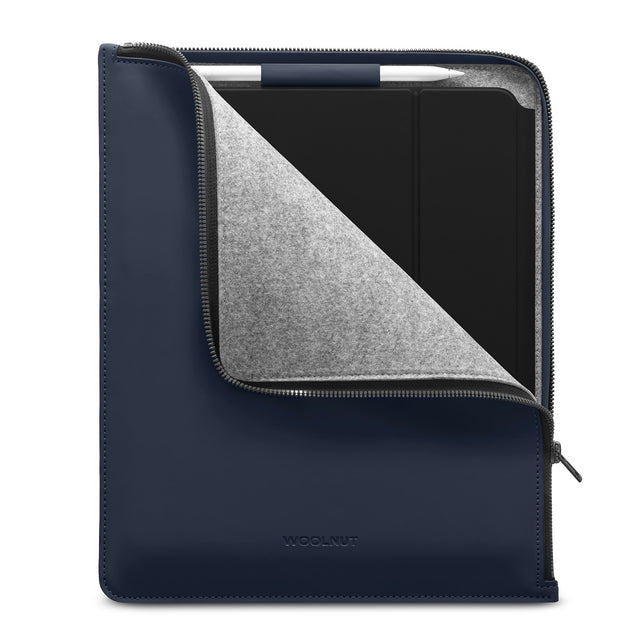 Woolnut Matte PU Folio for 12.9-inch iPad Pro - Blue - iSTYLE BG