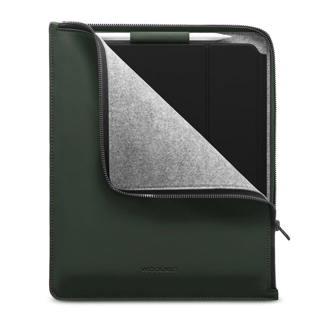 Woolnut Matte PU Folio for 12.9-inch iPad Pro - Green - iSTYLE BG