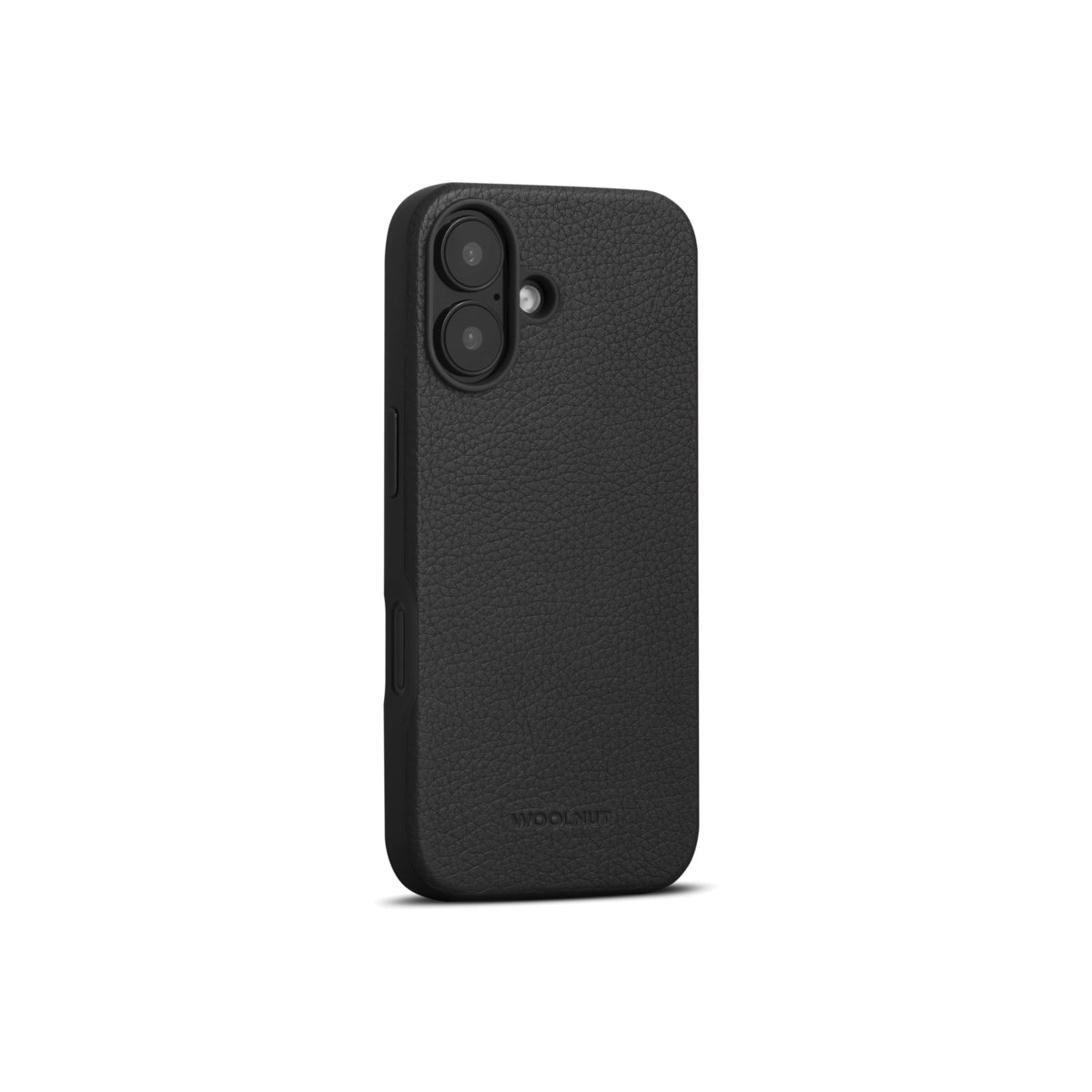 WOOLNUT Leather Case for iPhone 16 - Black - iSTYLE BG