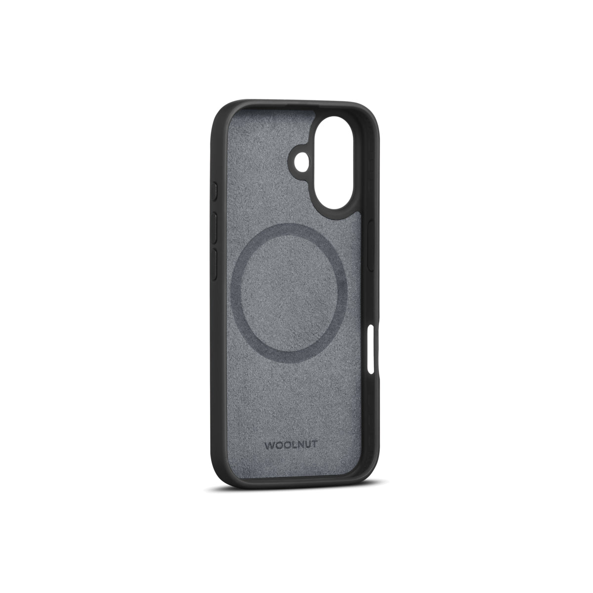 WOOLNUT Leather Case for iPhone 16 - Black - iSTYLE BG