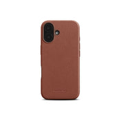 WOOLNUT Leather Case for iPhone 16 - Cognac - iSTYLE BG