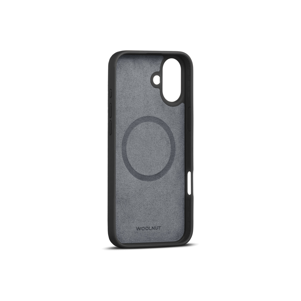 WOOLNUT Leather Case for iPhone 16 Plus - Black - iSTYLE BG