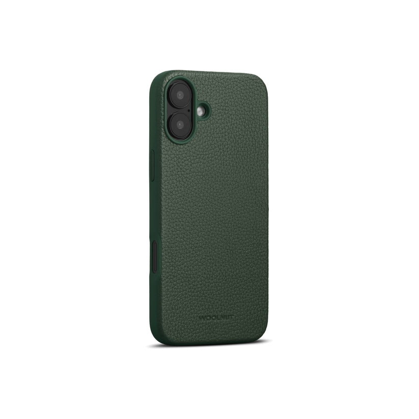 WOOLNUT Leather Case for iPhone 16 Plus - Green - iSTYLE BG