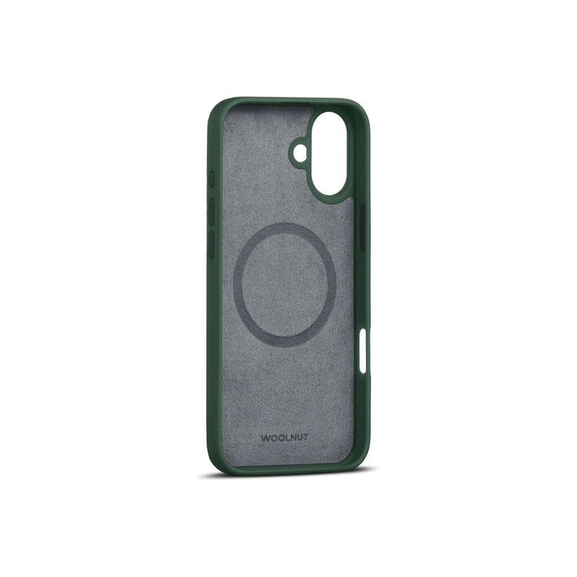 WOOLNUT Leather Case for iPhone 16 Plus - Green - iSTYLE BG