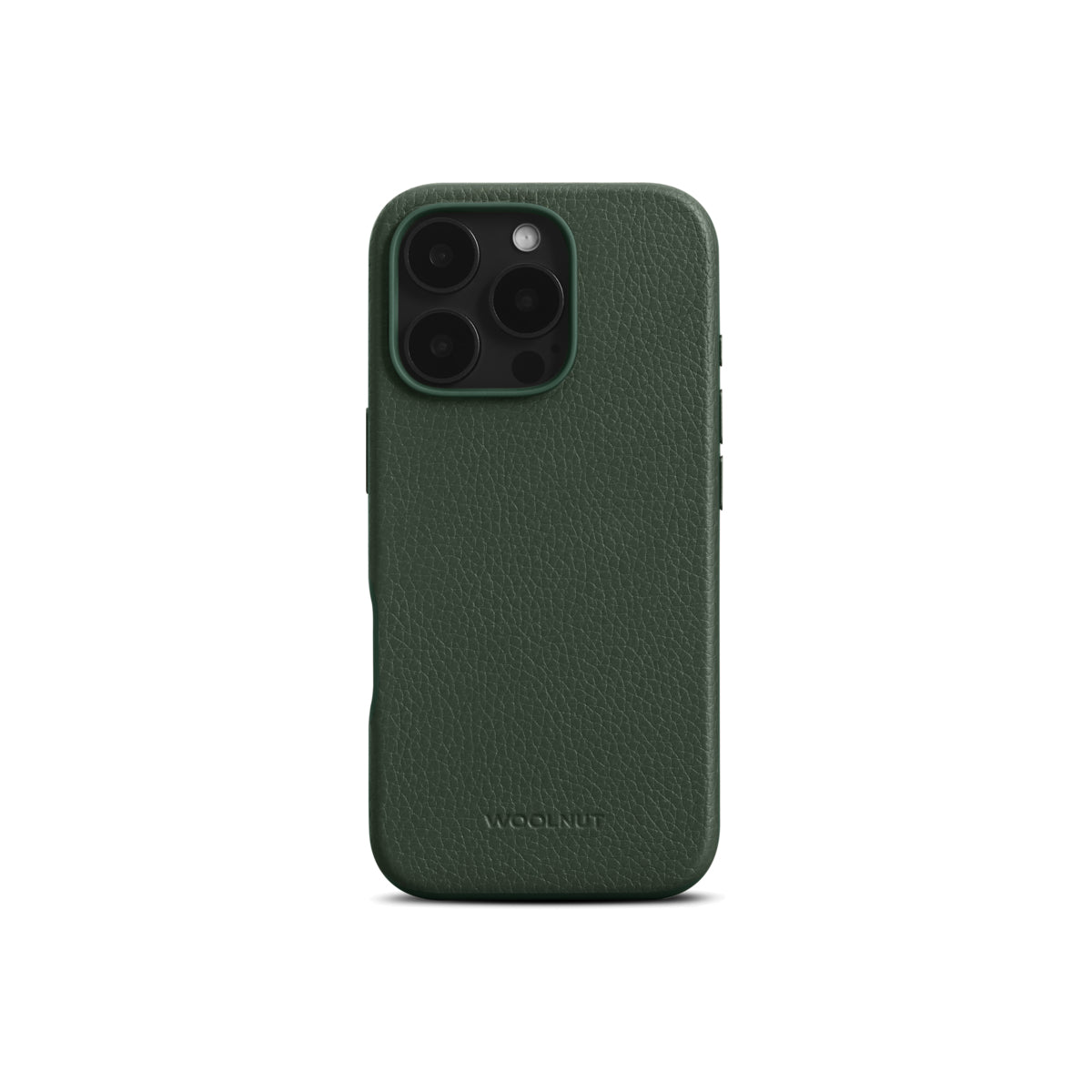 WOOLNUT Leather Case for iPhone 16 Pro - Green - iSTYLE BG