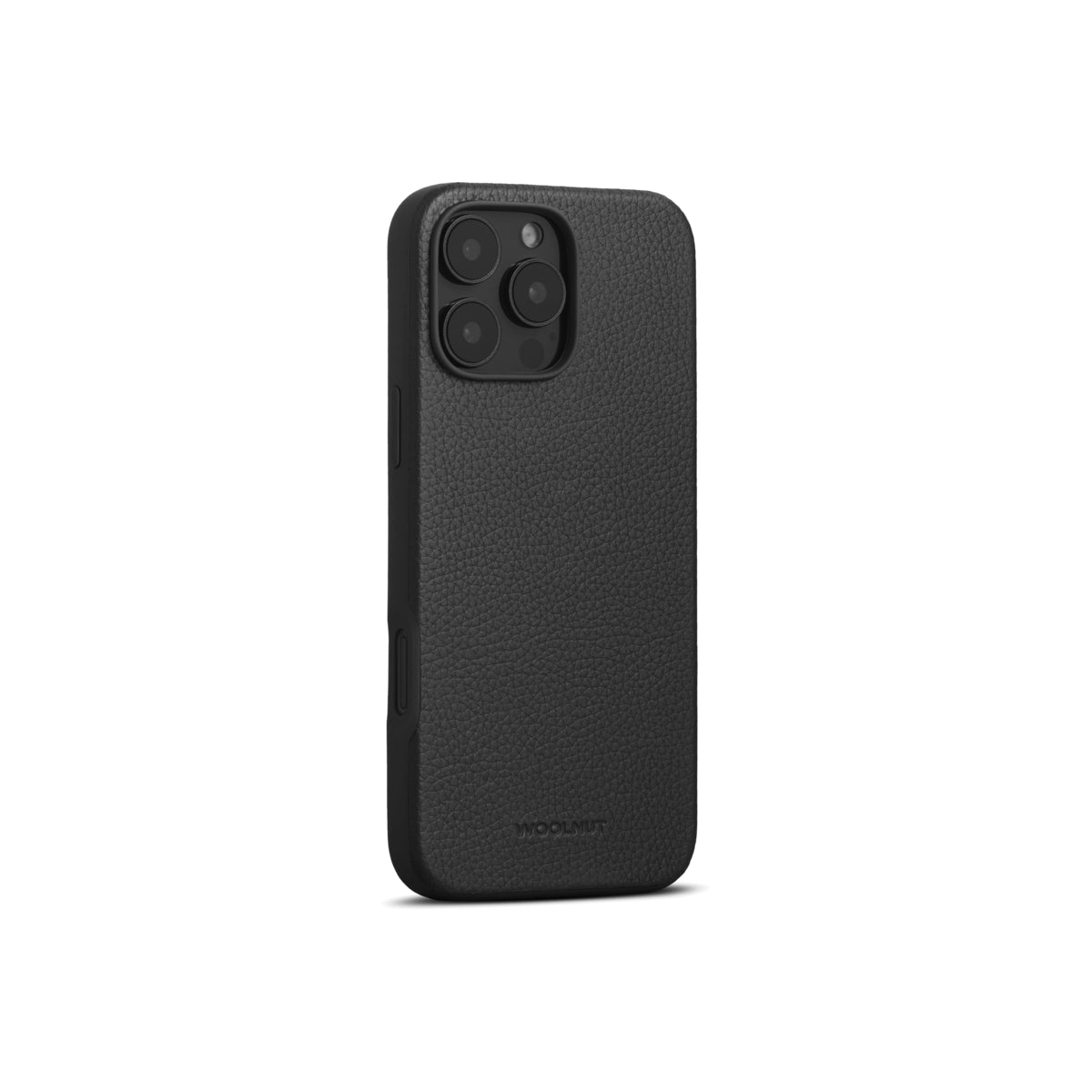 WOOLNUT Leather Case for iPhone 16 Pro Max - Black - iSTYLE BG