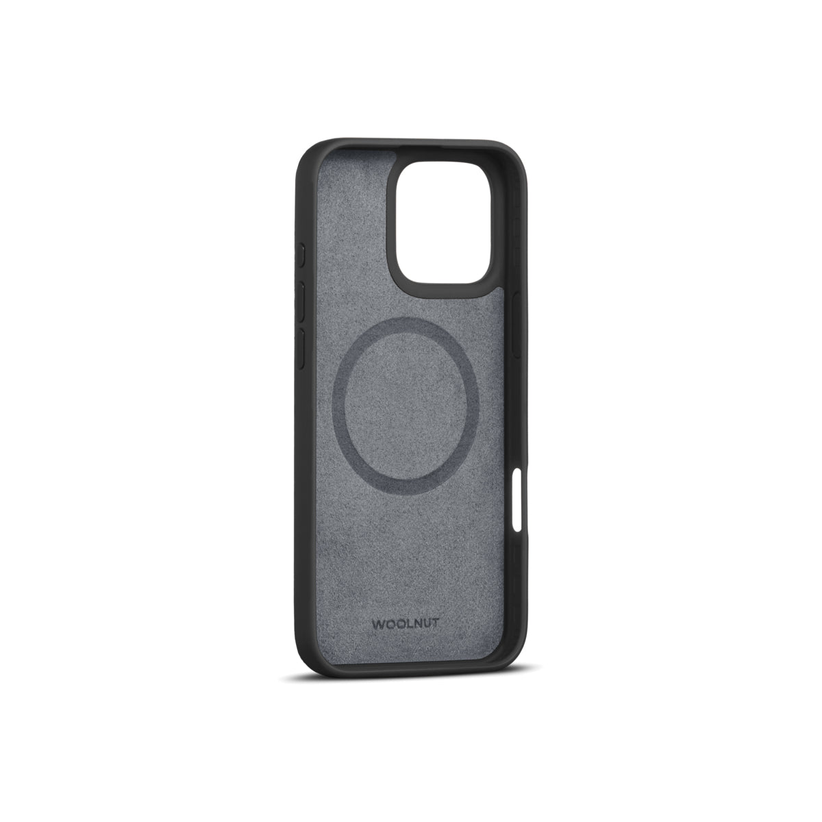 WOOLNUT Leather Case for iPhone 16 Pro Max - Black - iSTYLE BG