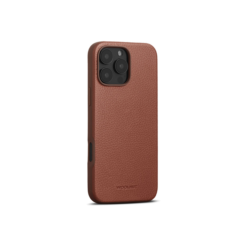 WOOLNUT Leather Case for iPhone 16 Pro Max - Cognac - iSTYLE BG
