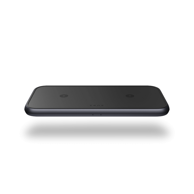 Dual Aluminium Wireless Charger – Black - iSTYLE BG