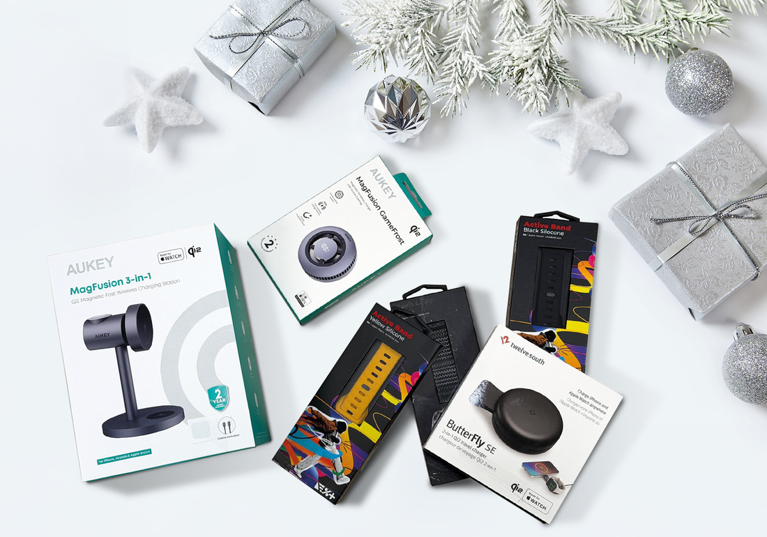 Идеи за коледни подаръци за феновете на Apple: стилни каишки, Qi2 и аксесоари за игри