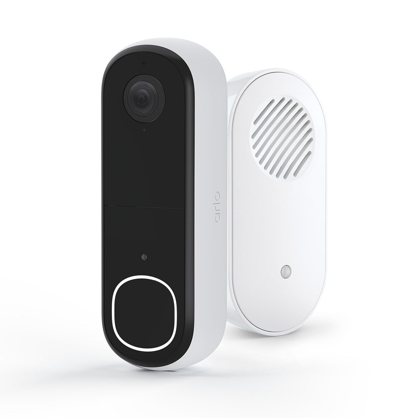 Arlo Essential (Gen.2) Video Doorbell and Chime 2K Security wireless - 1 Doorbell and chime - White - iSTYLE BG