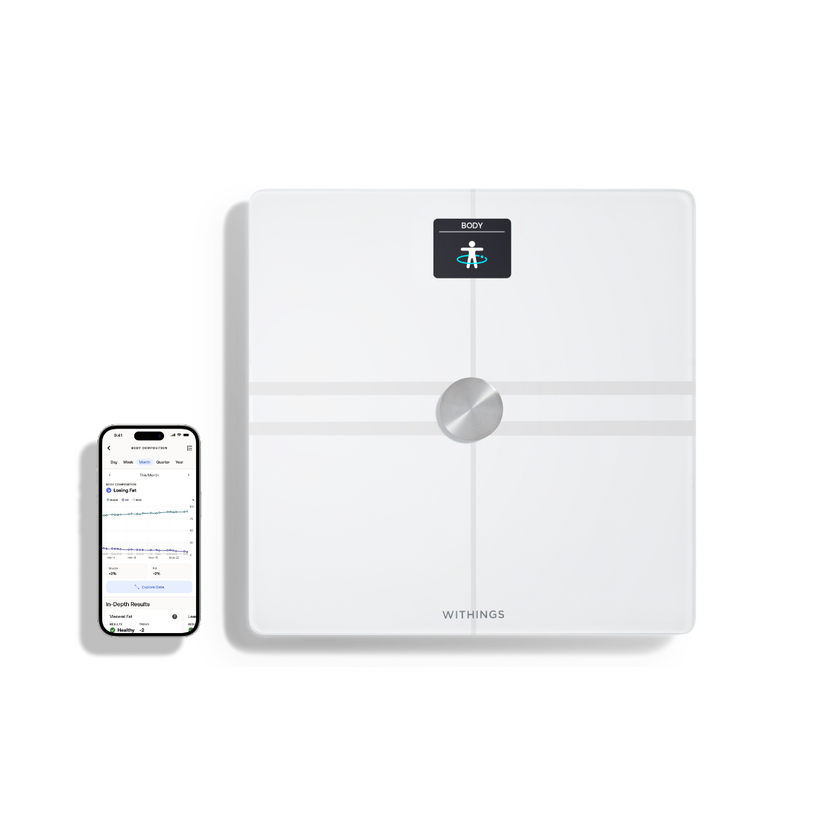 Бял смарт кантар от Withings - Body Comp - iSTYLE BG