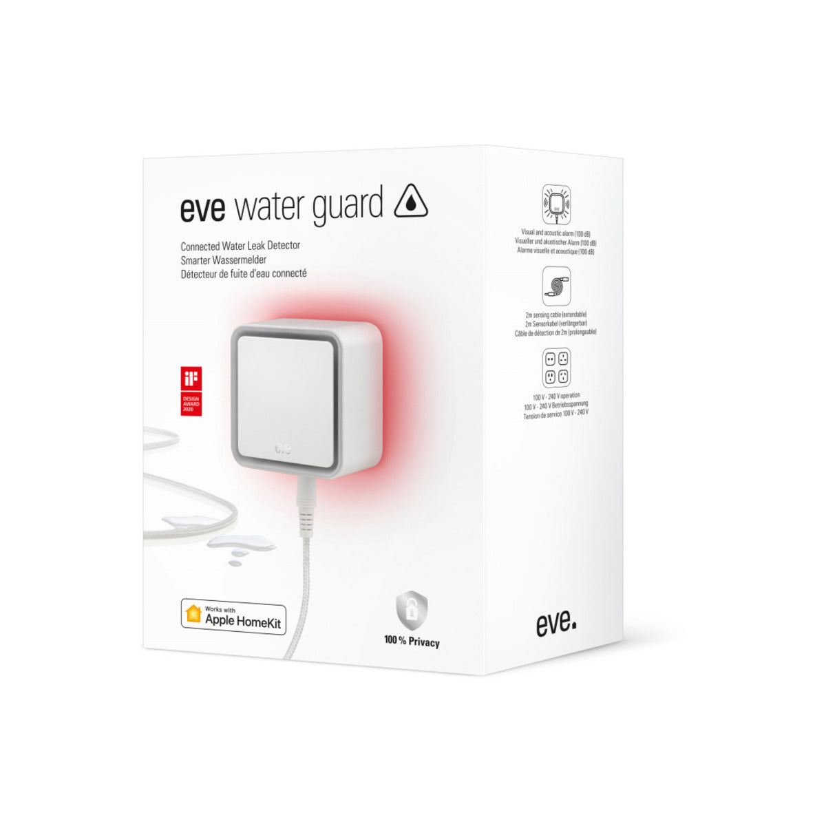 Eve Water Guard Connected Water Leak Detector - Thread compatible - iSTYLE.bg