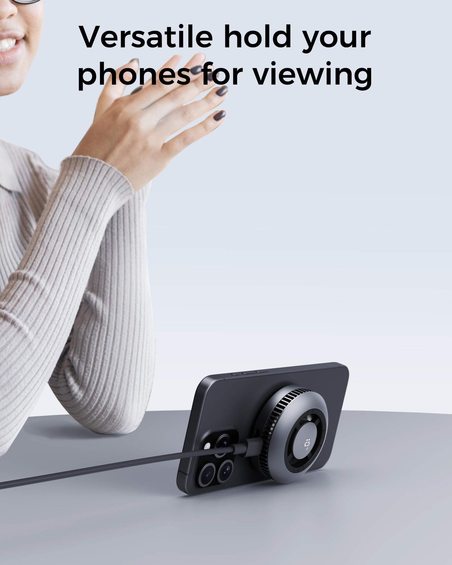 Охлаждащо магнитно бързо зарядно от AUKEY - GameFrost Qi2