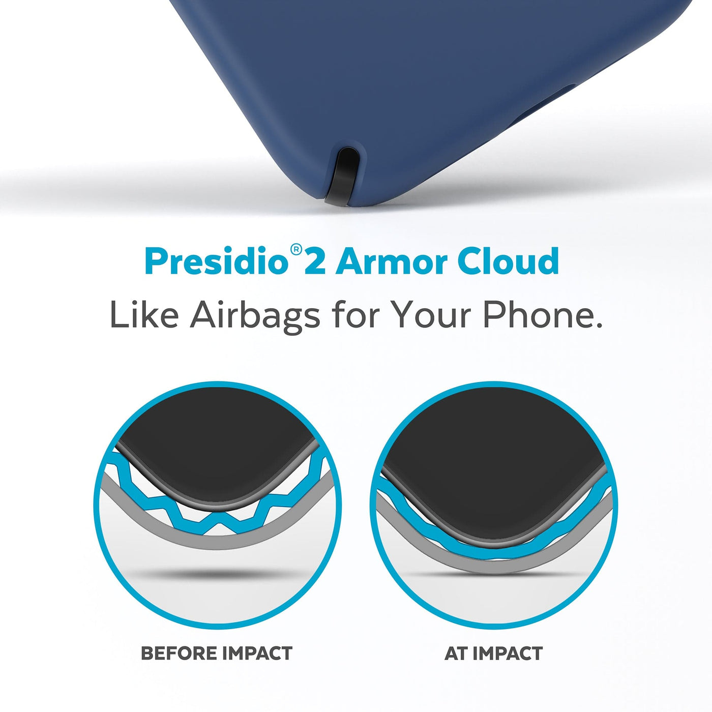Speck iPhone 14 Presidio 2 PRO BLUE + MagSafe