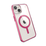Speck iPhone 14 Presidio CLEAR+PINK GEO + MagSafe