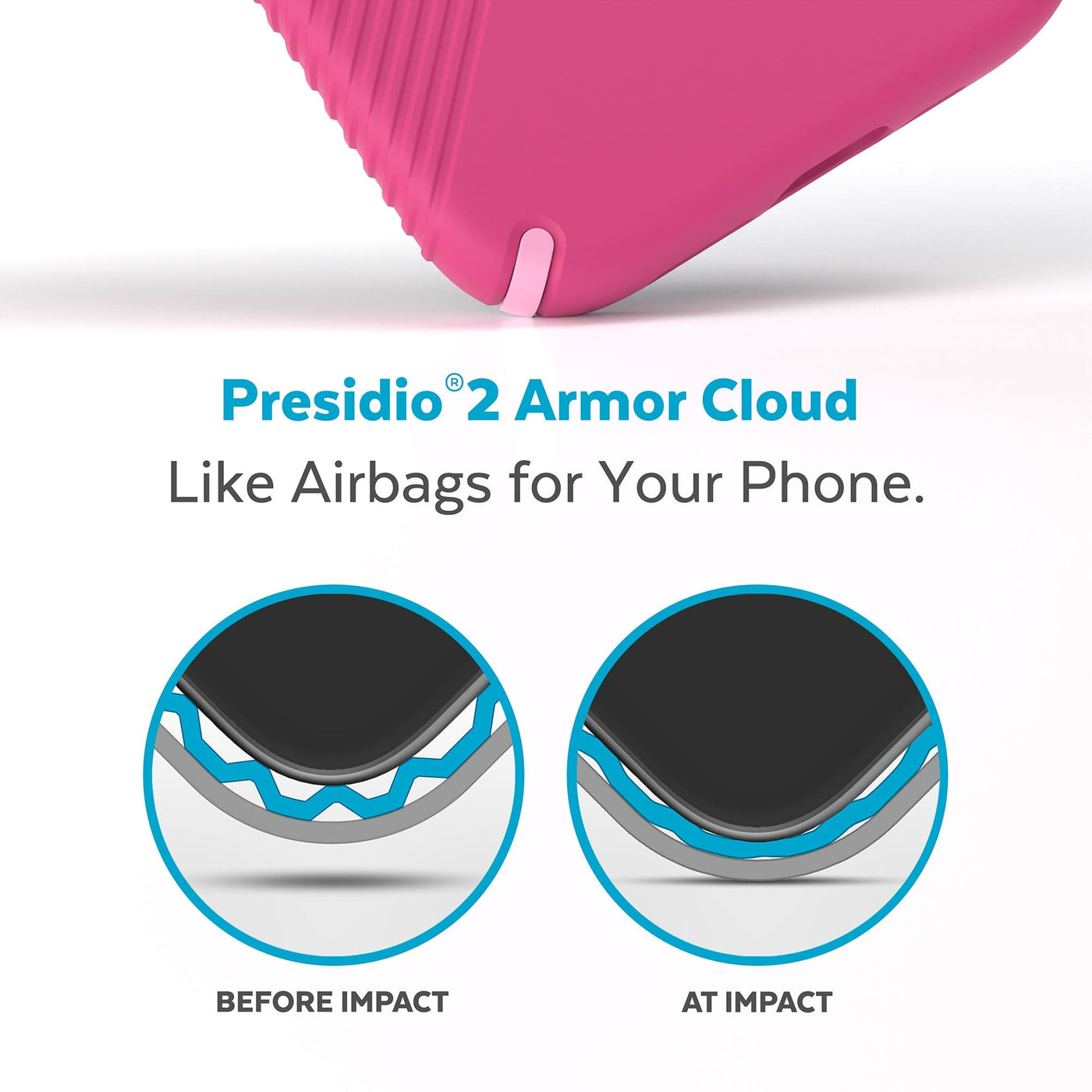 Speck iPhone 14 PRO Presidio 2 GRIP PINK + MagSafe