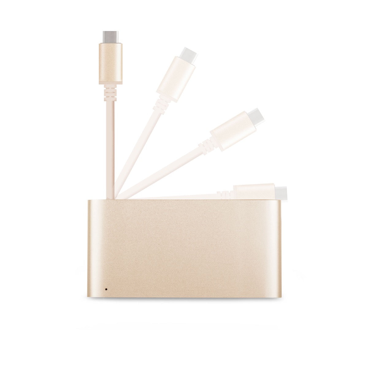 Златист многофункционален мултипортов адаптер USB-C Multiport на Moshi - iSTYLE BG