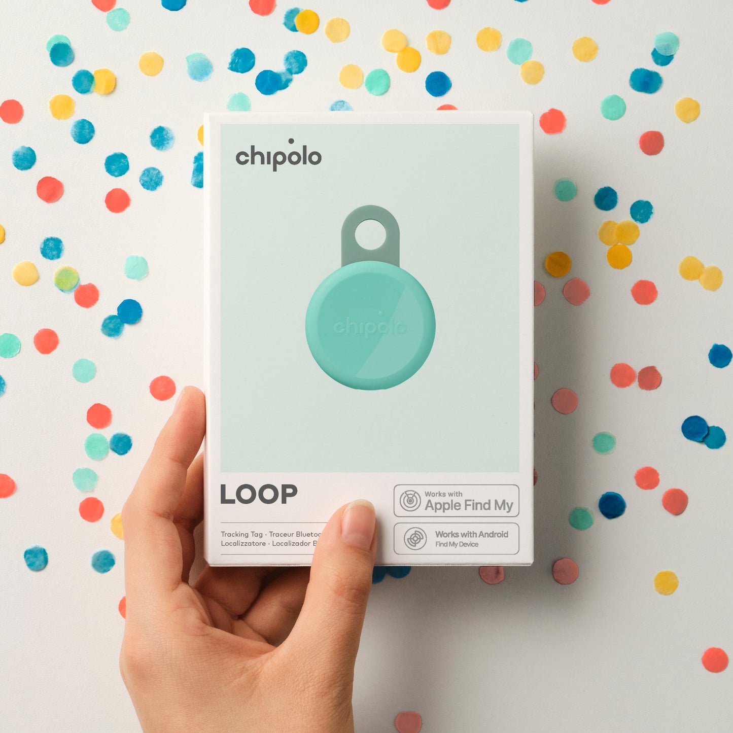 LOOP – Зареждащ се тракер, съвместим с Apple Find My от Chipolo - зелен