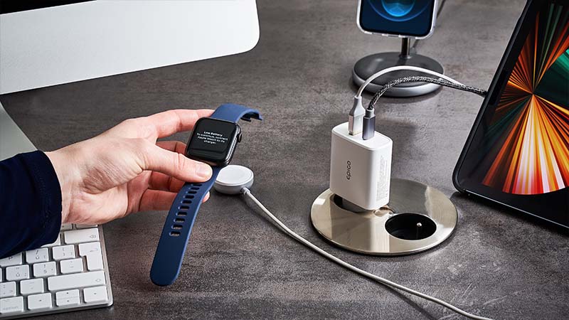 Кабел плетен от EPICO - USB C към Lightning 1.2m - space grey - iSTYLE BG
