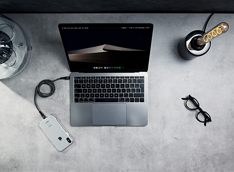 Кабел плетен от EPICO - USB C към Lightning 1.2m - space grey - iSTYLE BG