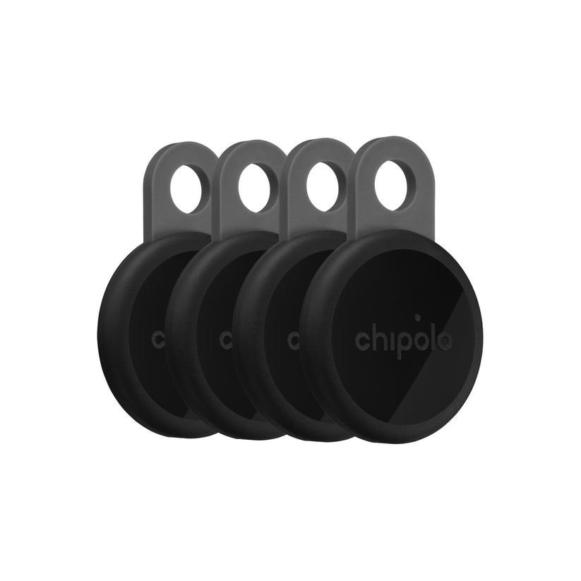 LOOP – комплект от 4 презареждаеми тракера, съвместими с Apple Find My от Chipolo - черен - iSTYLE.bg