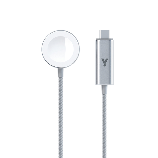 ISTYLE USB-C Fast Magnetic Charger for Apple Watch 1.2m - silver - iSTYLE BG