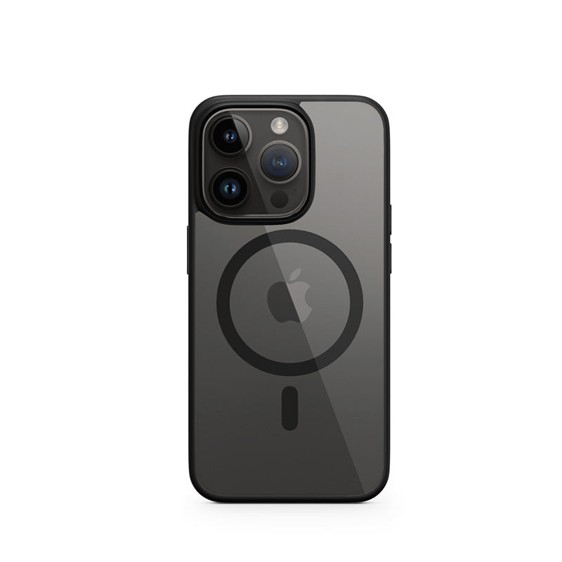 iSTYLE HERO MAGNETIC CASE iPhone 15 - black with alu details - iSTYLE BG
