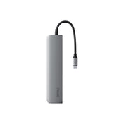iStyle 6in1 Aluminium Hub 8K with USB-C connector - space gray - iSTYLE BG
