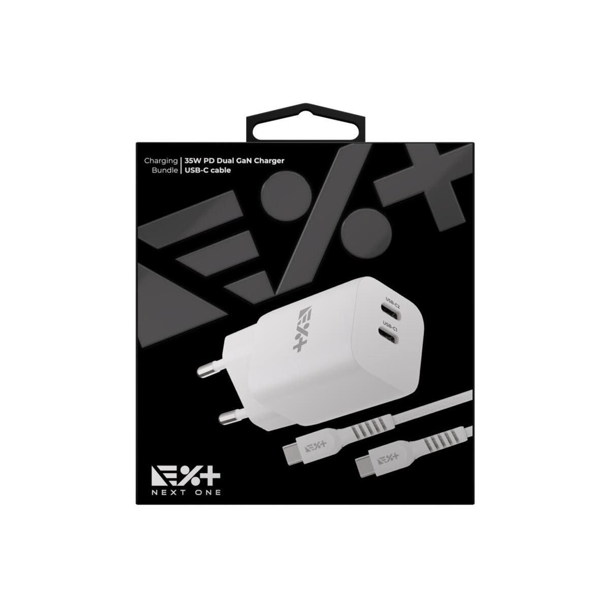 Двойно USB-C зарядно 35W от NEXT ONE с кабел - iSTYLE BG