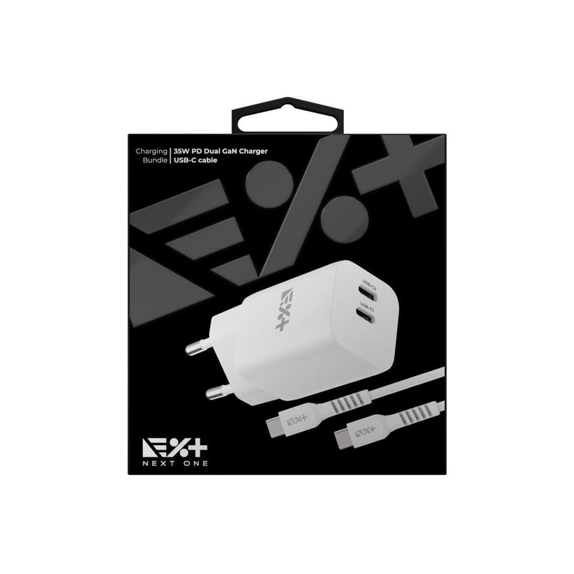 Двойно USB-C зарядно 35W от NEXT ONE с кабел - iSTYLE BG