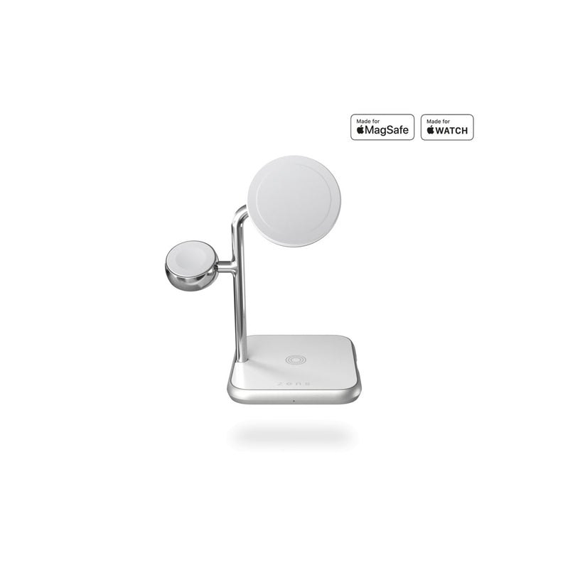 ZENS 4-in-1 MagSafe + Watch Wireless Charging Station White - iSTYLE BG