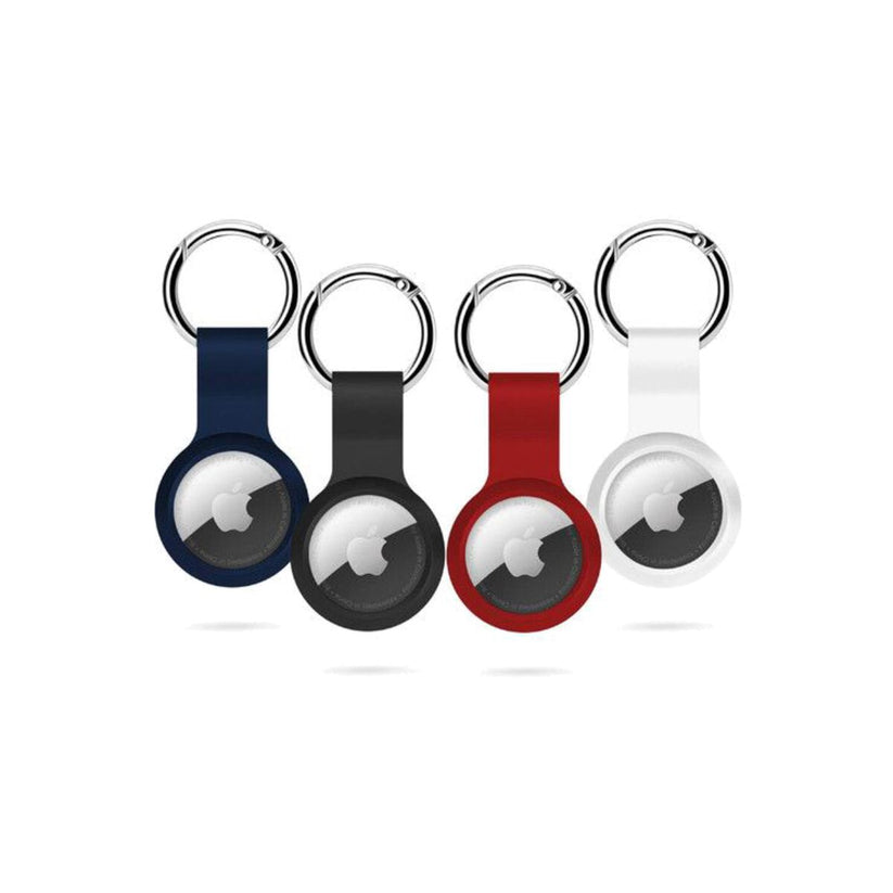 Epico AirTag Silicone 4 pack bundle - black, white, blue, red - iSTYLE BG