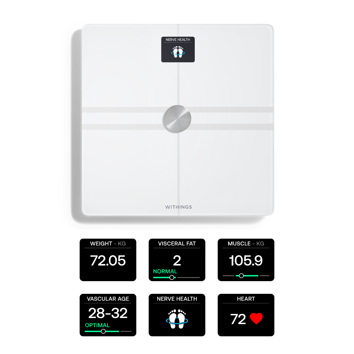 Бял смарт кантар от Withings - Body Comp - iSTYLE BG