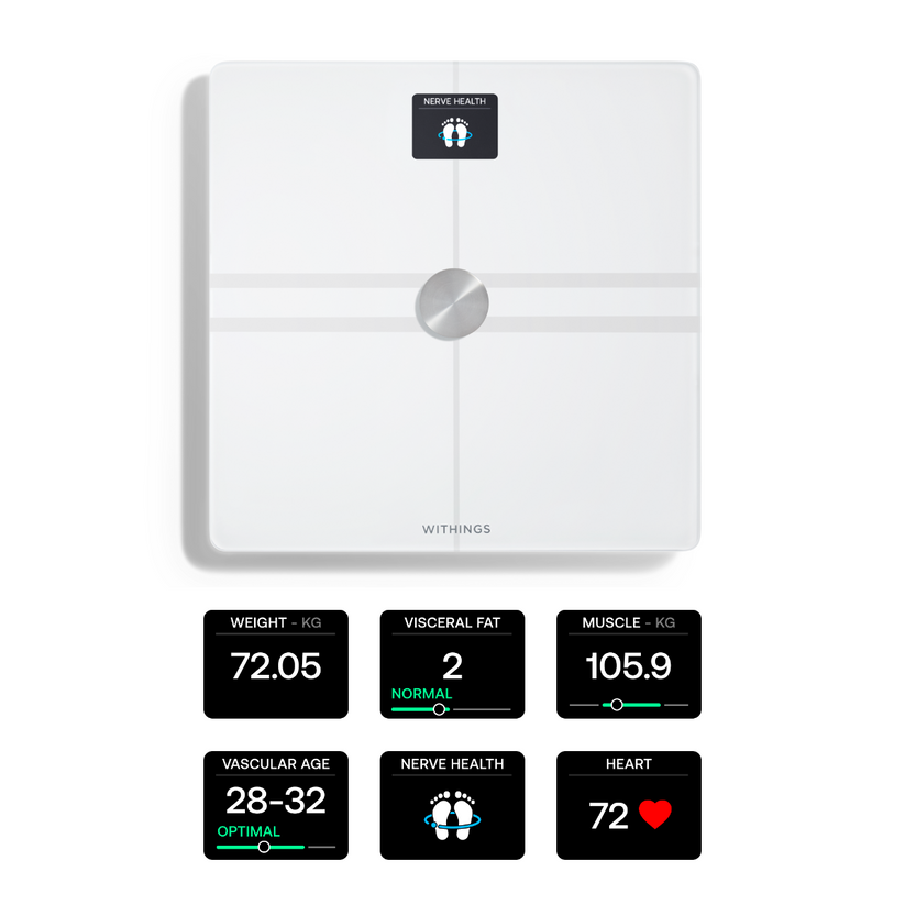 Бял смарт кантар от Withings - Body Comp - iSTYLE BG