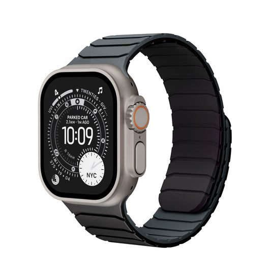 NOA MAGNETIC SWITCH BAND FOR APPLE WATCH 42-49MM | BLACK GREY