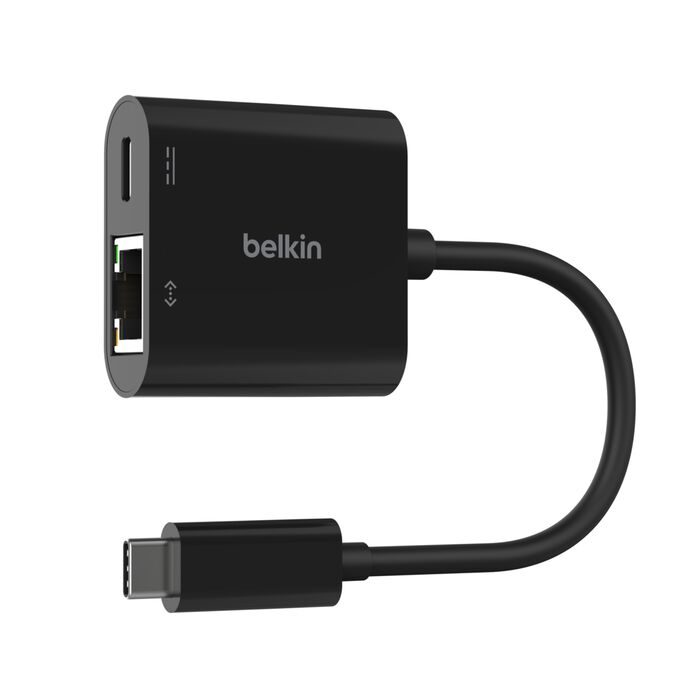 Belkin Connect USB-C to Ethernet + Charge Adapter 100W - Black