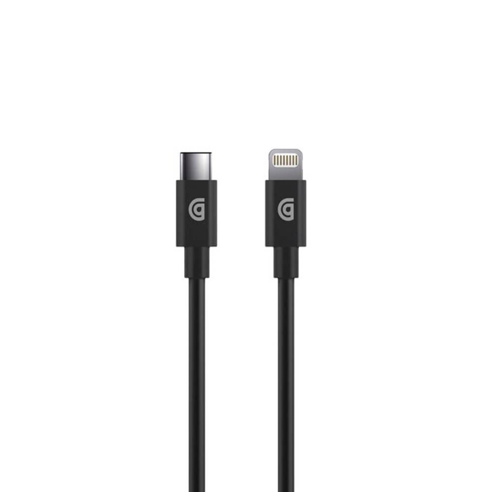 Кабел от Griffin USB-C към Lightning - 1,8 м - черен