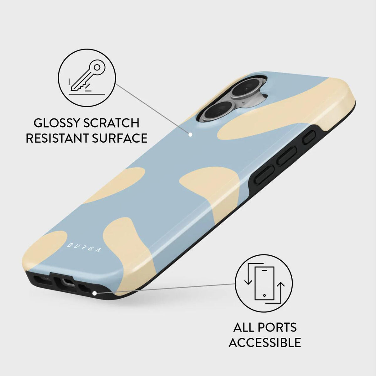 Калъф за iPhone 16 от BURGA - Tough - Flow - iSTYLE.bg