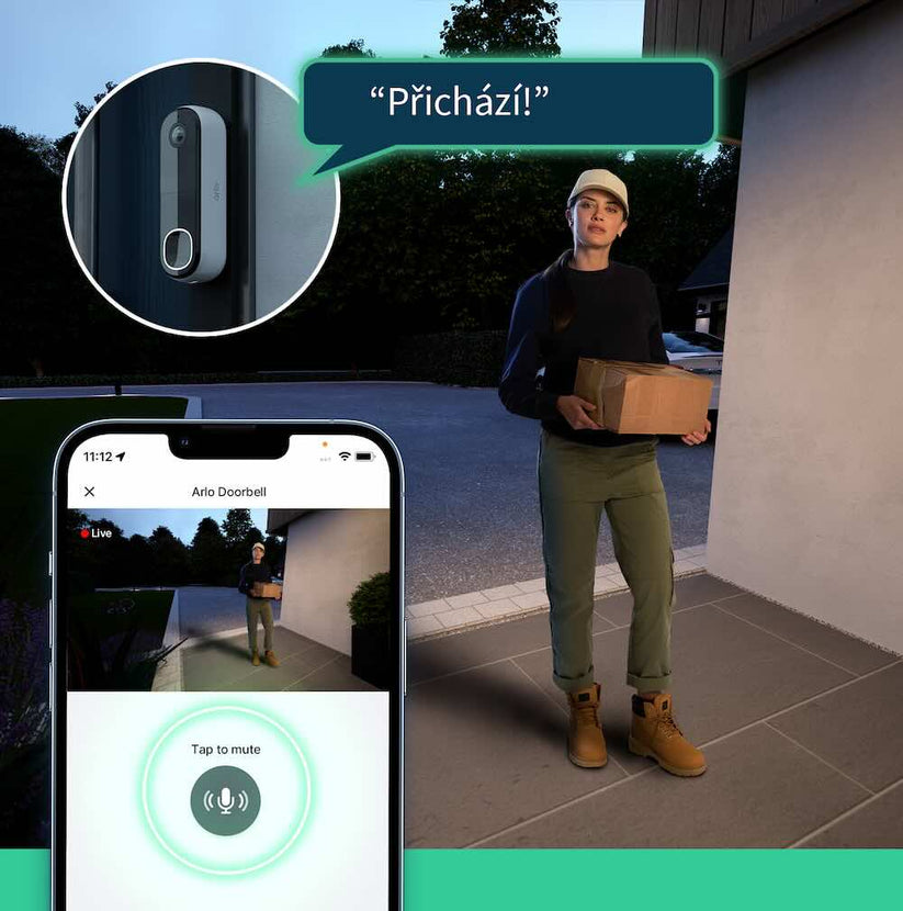 Arlo Essential (Gen.2) Video Doorbell and Chime 2K Security wireless - 1 Doorbell and chime - White - iSTYLE BG